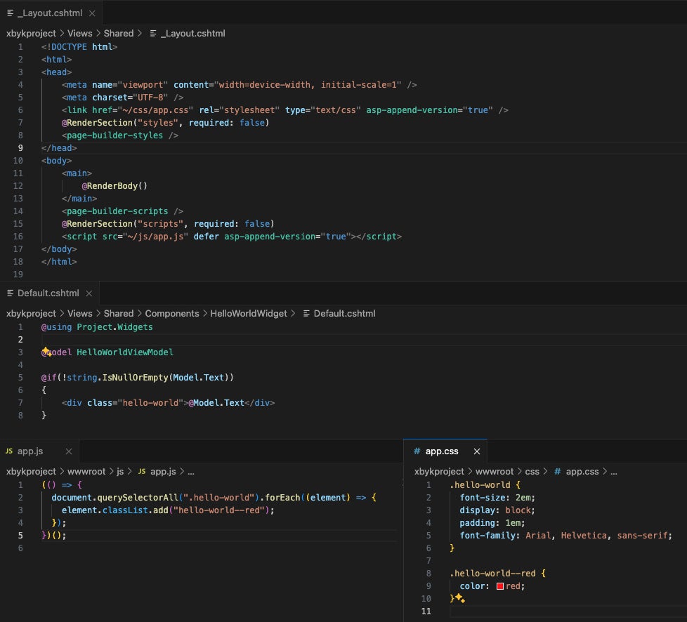 Widget code that does not execute well in Page builder